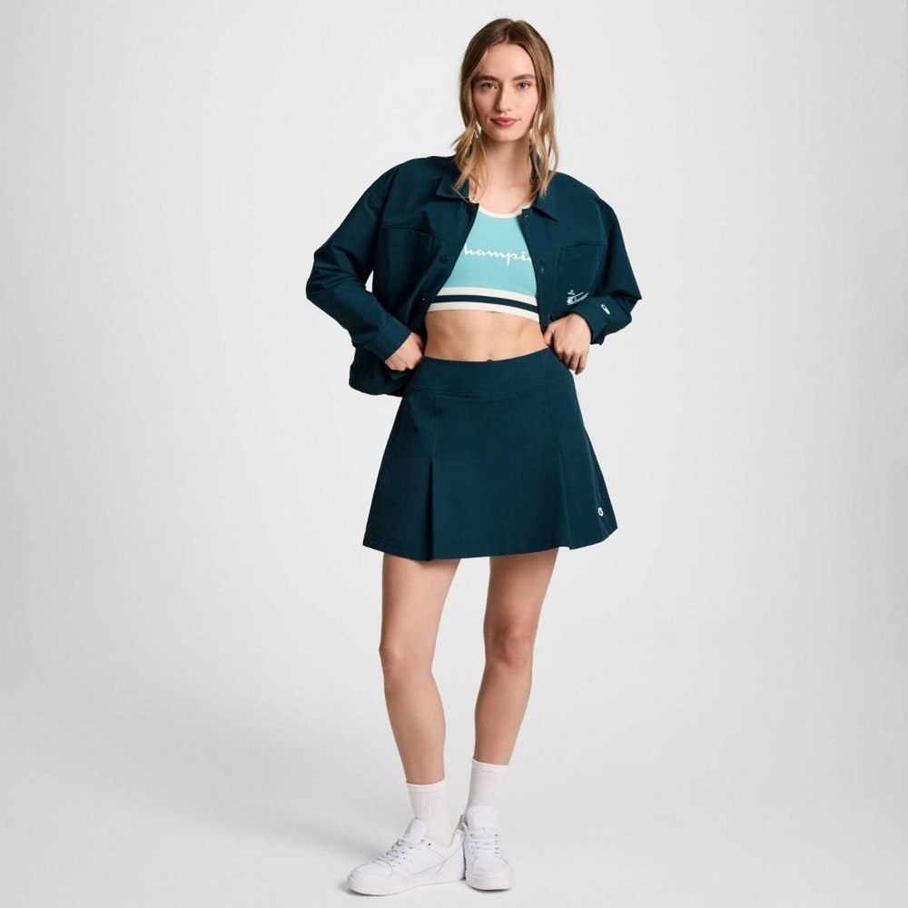 Women's Champion Pleated Skort Teal Blue Size 8 New With Tags